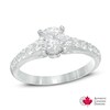 Thumbnail Image 0 of 1-1/4 CT. T.W. Certified Canadian Diamond Engagement Ring in 14K White Gold (I/I2)