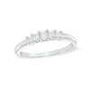 Thumbnail Image 1 of 1/4 CT. T.W. Princess-Cut Diamond Five Stone Anniversary Band in 10K White Gold