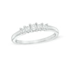 Thumbnail Image 0 of 1/4 CT. T.W. Princess-Cut Diamond Five Stone Anniversary Band in 10K White Gold