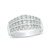 Thumbnail Image 1 of 1 CT. T.W. Diamond Three Row Tiered Band in 14K White Gold
