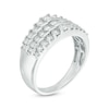 Thumbnail Image 2 of 1 CT. T.W. Diamond Three Row Tiered Band in 14K White Gold