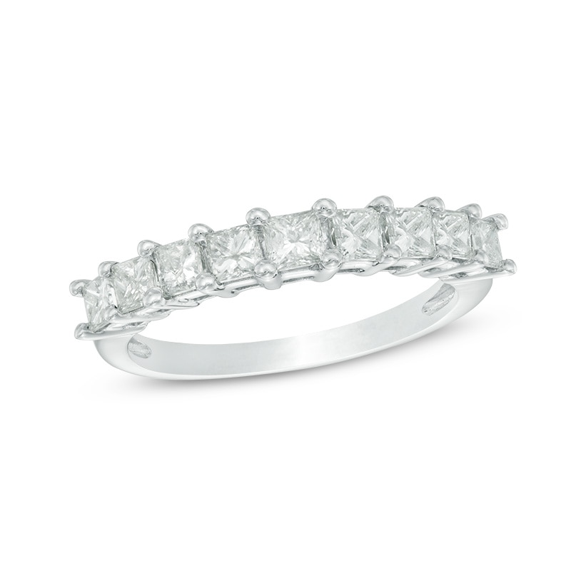 Main Image 1 of 1 CT. T.W. Princess-Cut Diamond Anniversary Band in 10K White Gold