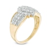 Thumbnail Image 1 of 1 CT. T.W. Round and Baguette-Cut Multi-Diamond Engagement Ring in 14K Gold