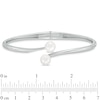 Thumbnail Image 1 of 7.5 - 8.0mm Cultured Freshwater Pearl Hinged Cuff in Sterling Silver