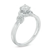 Thumbnail Image 1 of 3/4 CT. T.W. Diamond Collared Engagement Ring in 14K White Gold