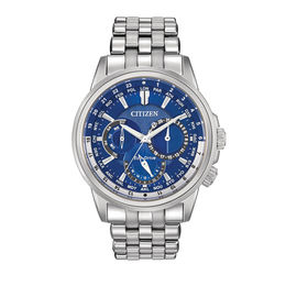 Men's Citizen Eco-Drive® Calendrier Watch with Blue Dial (Model: BU2021-51L)