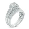 Thumbnail Image 2 of 1-1/6 CT. T.W. Multi-Diamond Frame Bridal Set in 10K White Gold