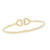 Thumbnail Image 0 of Sideways Heart Hinged Cuff in 10K Gold - 7.5"