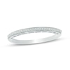 Thumbnail Image 0 of 1/15 CT. T.W. Diamond Vintage-Style Anniversary Band in 10K White Gold