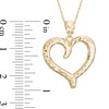 Thumbnail Image 2 of Diamond-Cut Heart Pendant in 10K Gold