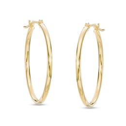 25mm Hoop Earrings in 14K Gold