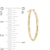 Thumbnail Image 1 of 1.5 x 25mm Hoop Earrings in 14K Gold