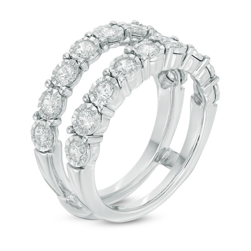 1 CT. T.W. Diamond Solitaire Enhancer in 14K White Gold