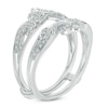 Thumbnail Image 2 of 1/3 CT. T.W. Diamond Vintage-Style Crowned Solitaire Enhancer in 14K White Gold
