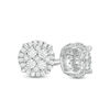 Thumbnail Image 1 of 1/4 CT. T.W. Composite Diamond Frame Stud Earrings in 10K White Gold