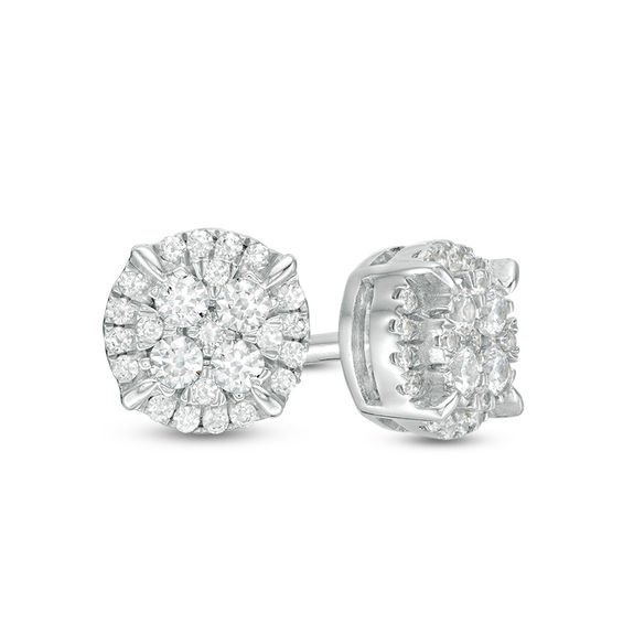 Composite diamond earrings deals