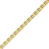 Thumbnail Image 1 of Men's Double Oval Link Chain Bracelet in Semi-Solid 10K Two-Tone Gold - 8.5"