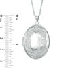 Thumbnail Image 3 of Oval Floral Locket in Sterling Silver
