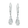 1/10 CT. T.W. Diamond Solitaire Teardrop Earrings in Sterling Silver