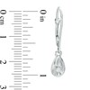 1/10 CT. T.W. Diamond Solitaire Teardrop Earrings in Sterling Silver