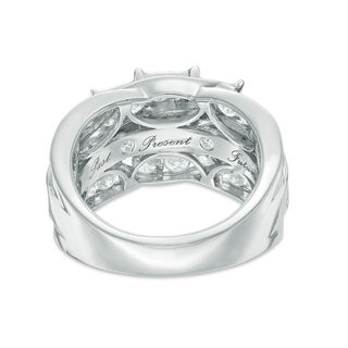 3 CT. T.W. Princess-Cut Diamond Past Present Future® Swirl