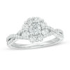 Thumbnail Image 0 of 1 CT. T.W. Certified Canadian Diamond Frame Engagement Ring in 14K White Gold (I/I2)