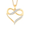 Thumbnail Image 0 of 1/20 CT. T.W. Diamond Heart with Infinity Pendant in 10K Gold
