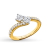 Thumbnail Image 1 of Ever Us® 1 CT. T.W. Two-Stone Diamond Bypass Ring in 14K Gold