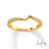 Thumbnail Image 1 of Ever Us™ 1/8 CT. T.W. Diamond Contour Band in 14K Gold
