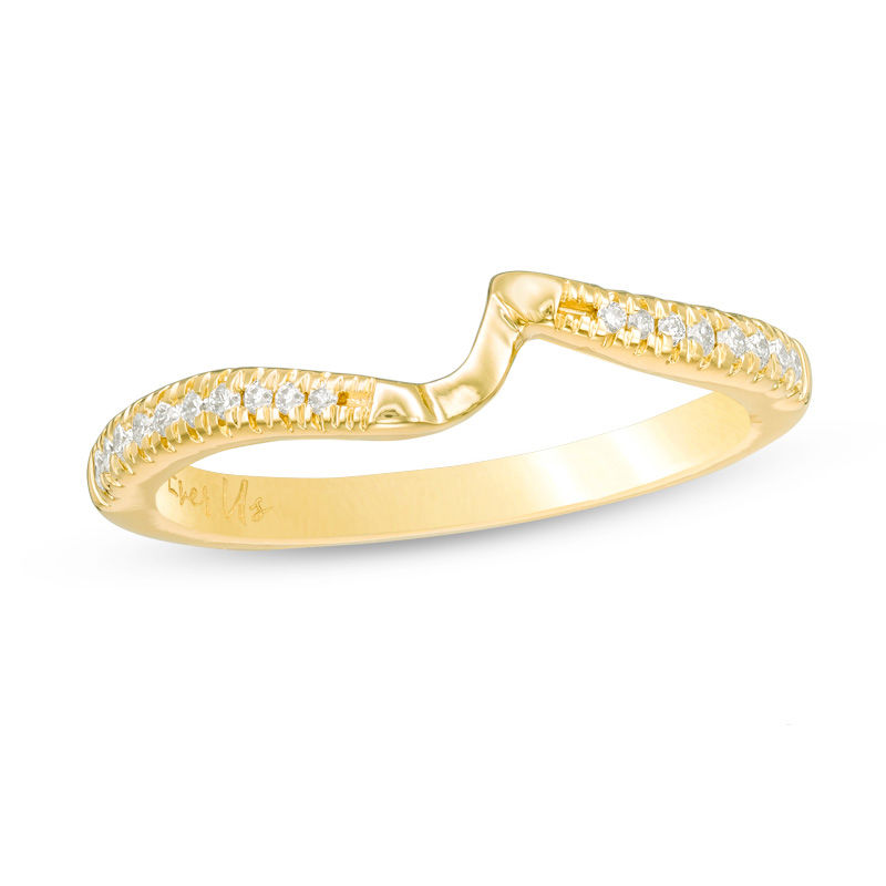 Ever Us™ 1/8 CT. T.W. Diamond Contour Band in 14K Gold