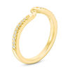 Thumbnail Image 1 of Ever Us™ 1/8 CT. T.W. Diamond Contour Band in 14K Gold