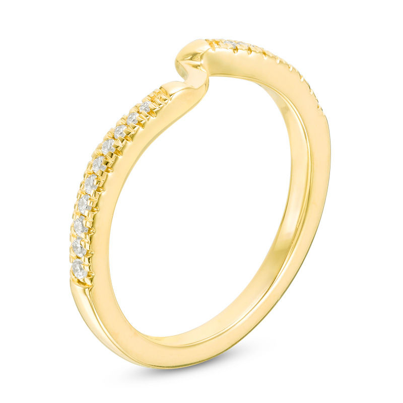 Ever Us™ 1/8 CT. T.W. Diamond Contour Band in 14K Gold