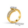 Thumbnail Image 2 of Ever Us™ 1/8 CT. T.W. Diamond Contour Band in 14K Gold