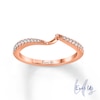 Thumbnail Image 0 of Ever Us™ 1/8 CT. T.W. Diamond Contour Band in 14K Rose Gold