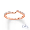 Thumbnail Image 1 of Ever Us™ 1/8 CT. T.W. Diamond Contour Band in 14K Rose Gold