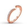 Thumbnail Image 2 of Ever Us™ 1/8 CT. T.W. Diamond Contour Band in 14K Rose Gold