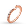 Thumbnail Image 1 of Ever Us™ 1/8 CT. T.W. Diamond Contour Band in 14K Rose Gold