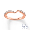 Thumbnail Image 0 of Ever Us™ 1/5 CT. T.W. Diamond Contour Band in 14K Rose Gold