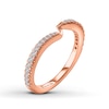 Thumbnail Image 1 of Ever Us™ 1/5 CT. T.W. Diamond Contour Band in 14K Rose Gold