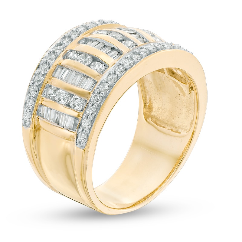 1 CT. T.W. Diamond Column Ring in 10K Gold