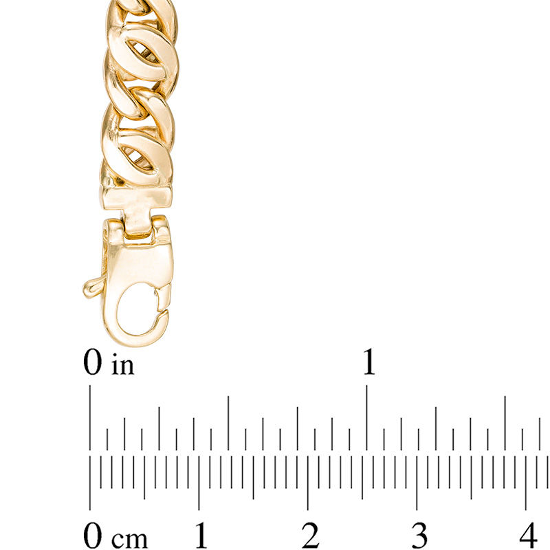 Men's 5.0mm Mariner Chain Bracelet in 10K Gold - 8.5"