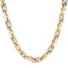 Thumbnail Image 0 of Men's Link Chain Necklace in 10K Two-Tone Gold - 22"