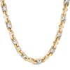 Thumbnail Image 1 of Men's Link Chain Necklace in 10K Two-Tone Gold - 22"