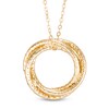 Thumbnail Image 1 of Open Circle Pendant in 14K Gold - 17"