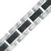 Thumbnail Image 1 of Carbon Fiber Link Bracelet in Stainless Steel - 8.5"