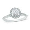 Thumbnail Image 0 of 7/8 CT. T.W. Diamond Frame Engagement Ring in 10K White Gold