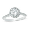 Thumbnail Image 1 of 7/8 CT. T.W. Diamond Frame Engagement Ring in 10K White Gold