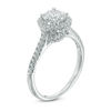 Thumbnail Image 2 of 7/8 CT. T.W. Diamond Frame Engagement Ring in 10K White Gold