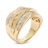 Thumbnail Image 2 of 3/4 CT. T.W. Diamond Woven Band in 10K Gold