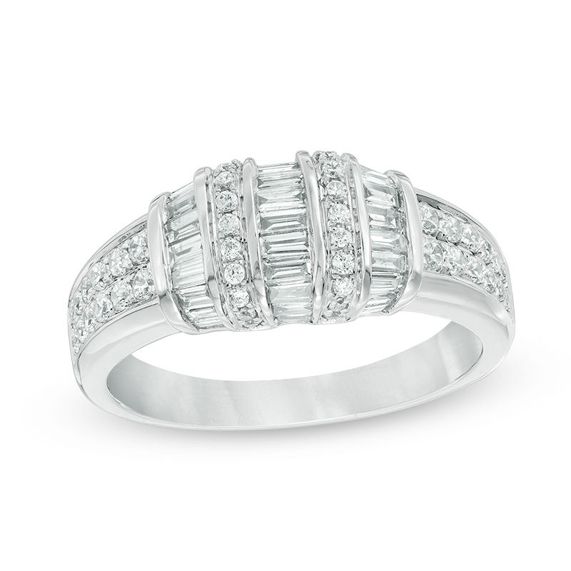 Main Image 1 of 7/8 CT. T.W. Diamond Engagement Band in 14K White Gold